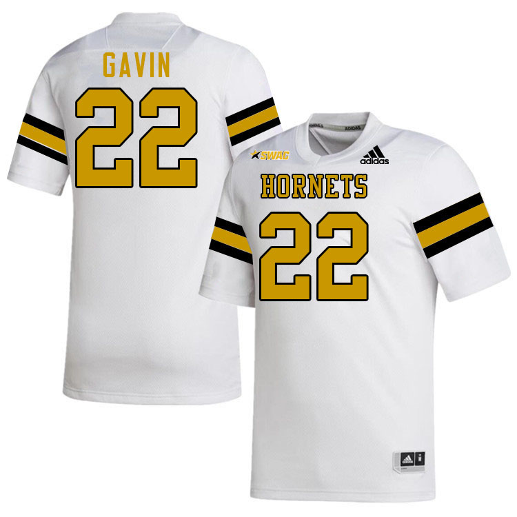 Alabama State Hornets #22 Austin Gavin College Football Jerseys Stitched Sale-White
